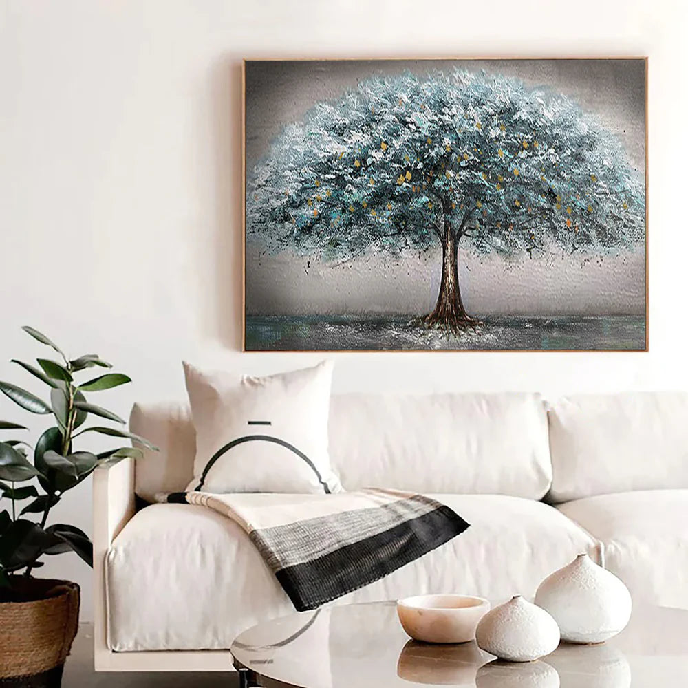 Vibrant Tree Textured Wall Art #LL 0409