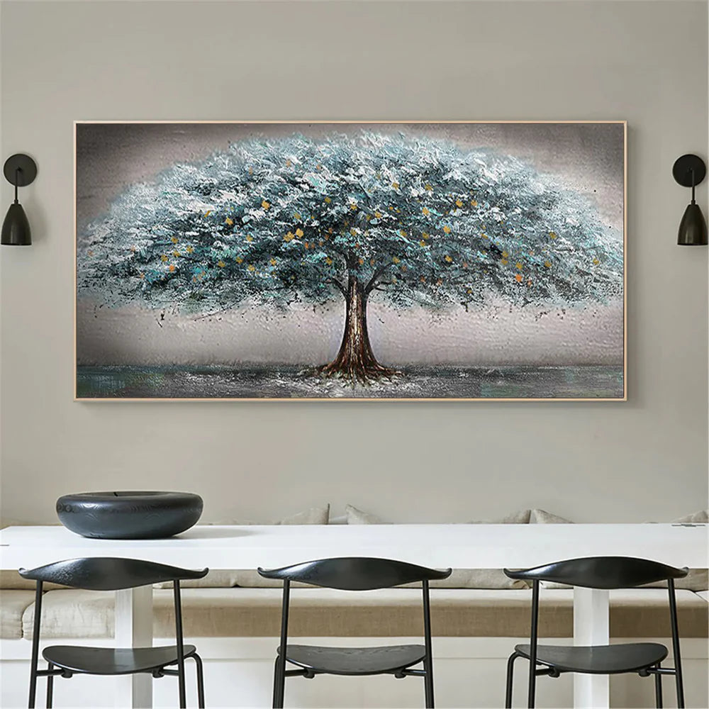 Vibrant Tree Textured Wall Art #LL 0409