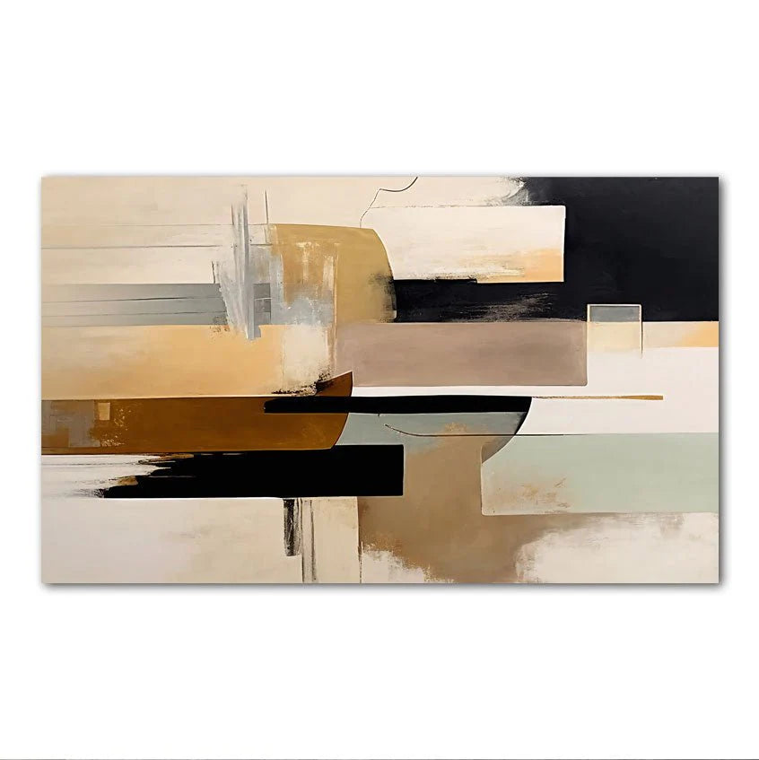 Retro Brown Textured Minimalist Wall Art Painting #RB 018