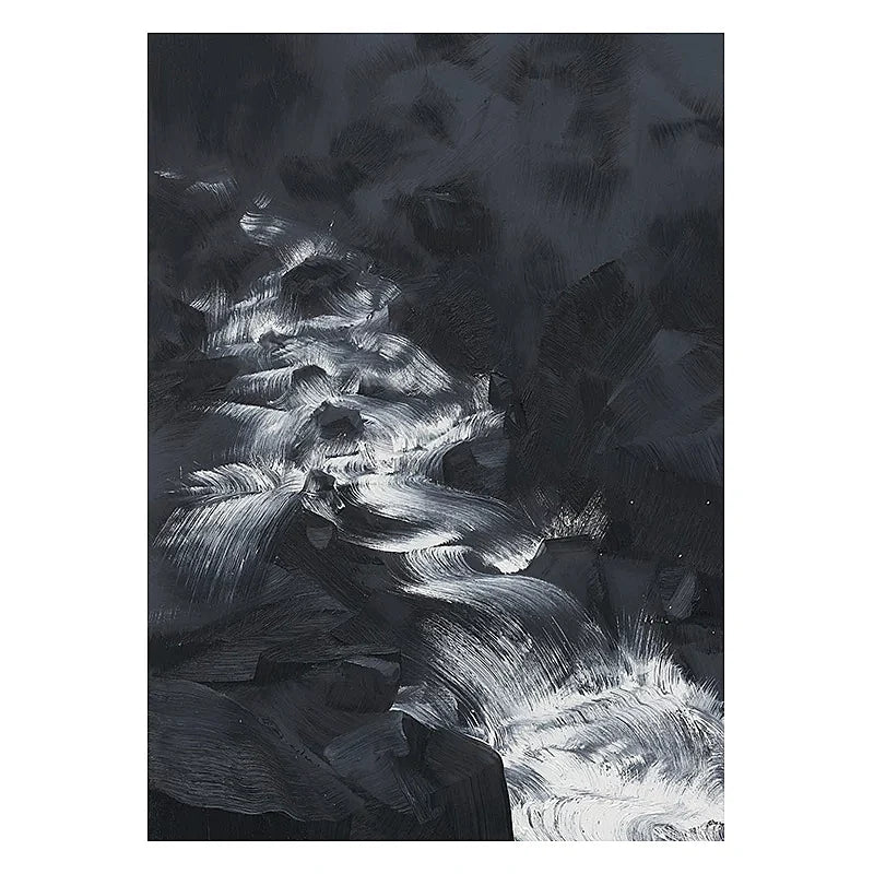 Cascading Falls | Large Ocean Abstract Textured Wall Art