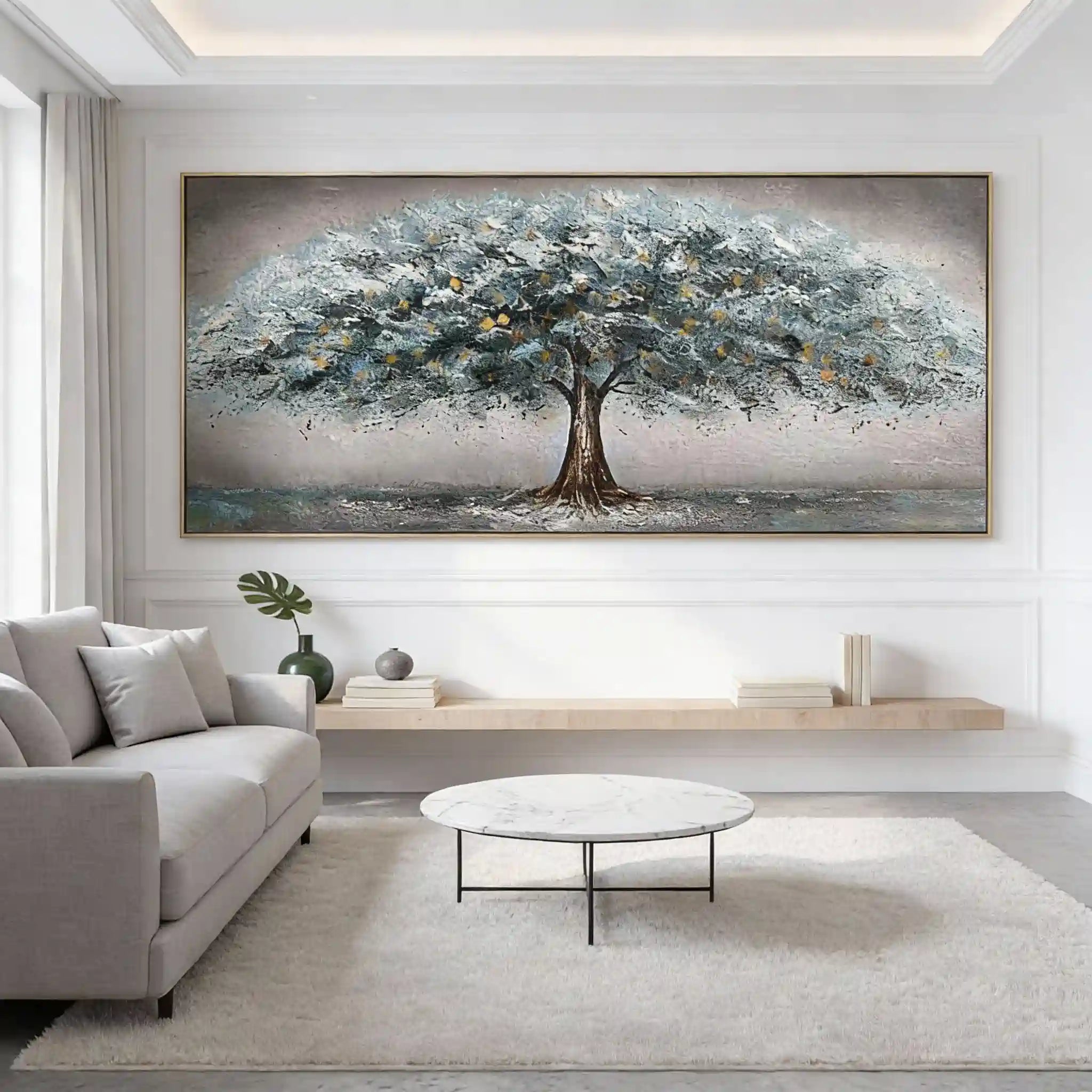 Vibrant Tree Textured Wall Art #LL 0409