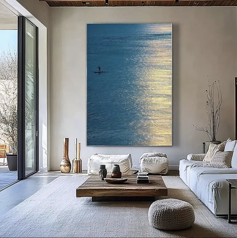 Crossing Intent | Textured Seascape Wall Art Painting