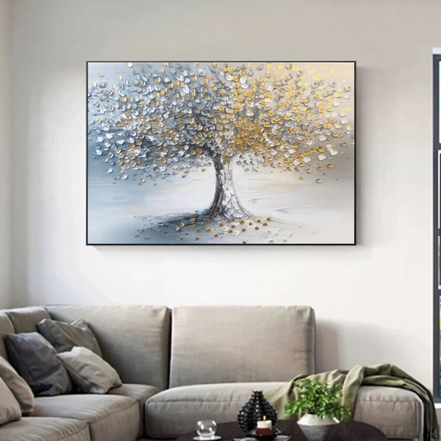 Tree Abstract Textured Wall Art #TP057
