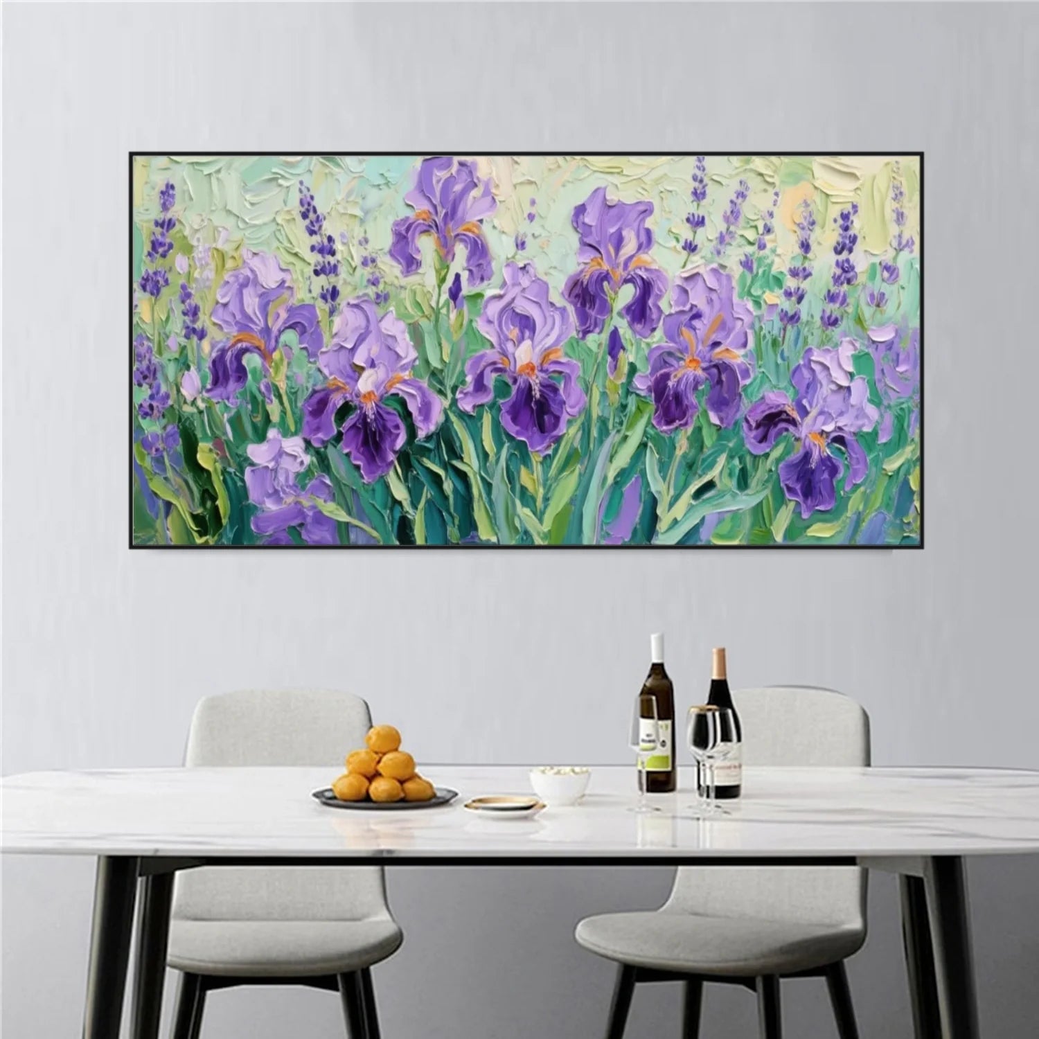 Flower Abstract Textured Wall Art #FP134