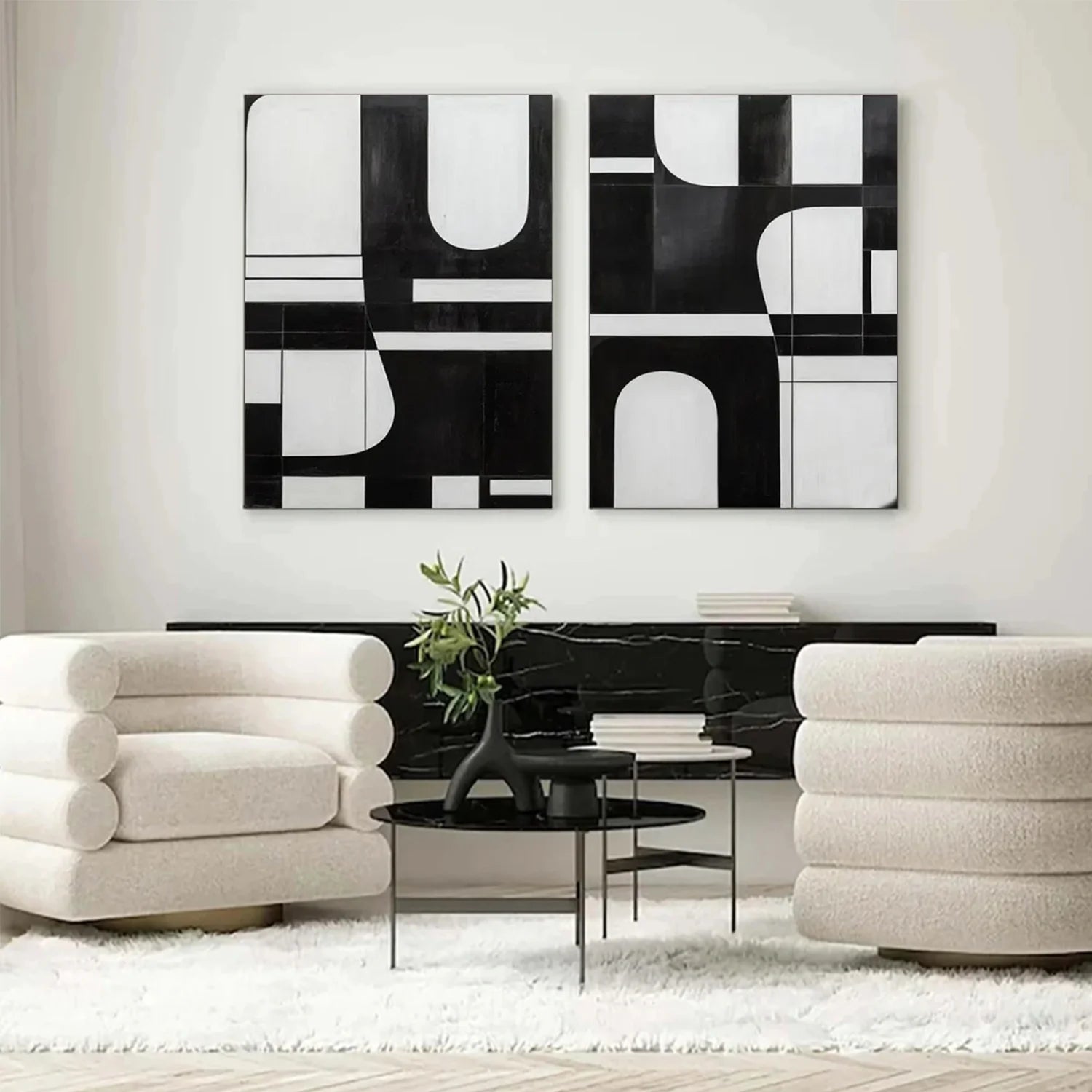 Abstract Tranquility Set of 2 #WS555