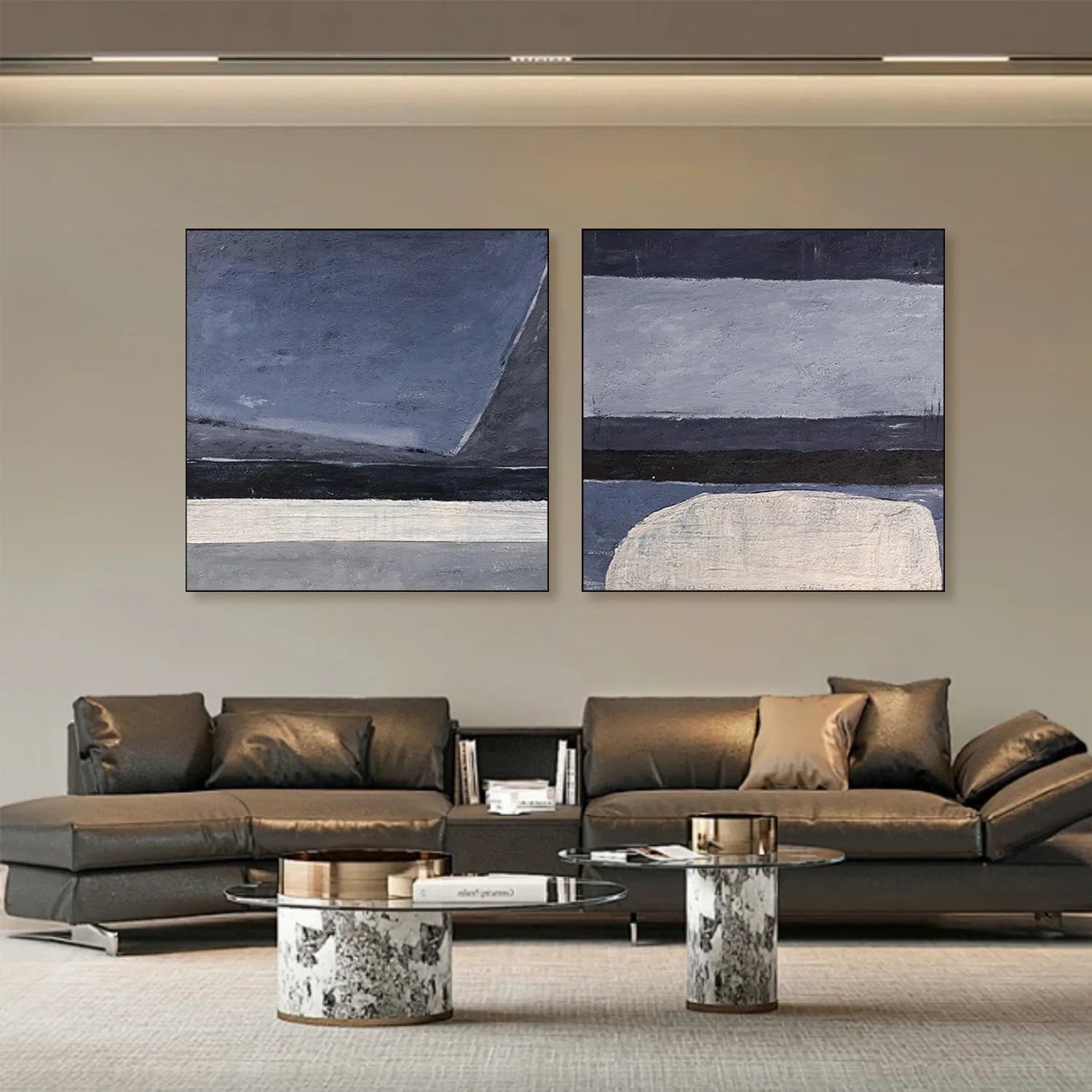 Abstract Canvas Art Set of 2 #WS634