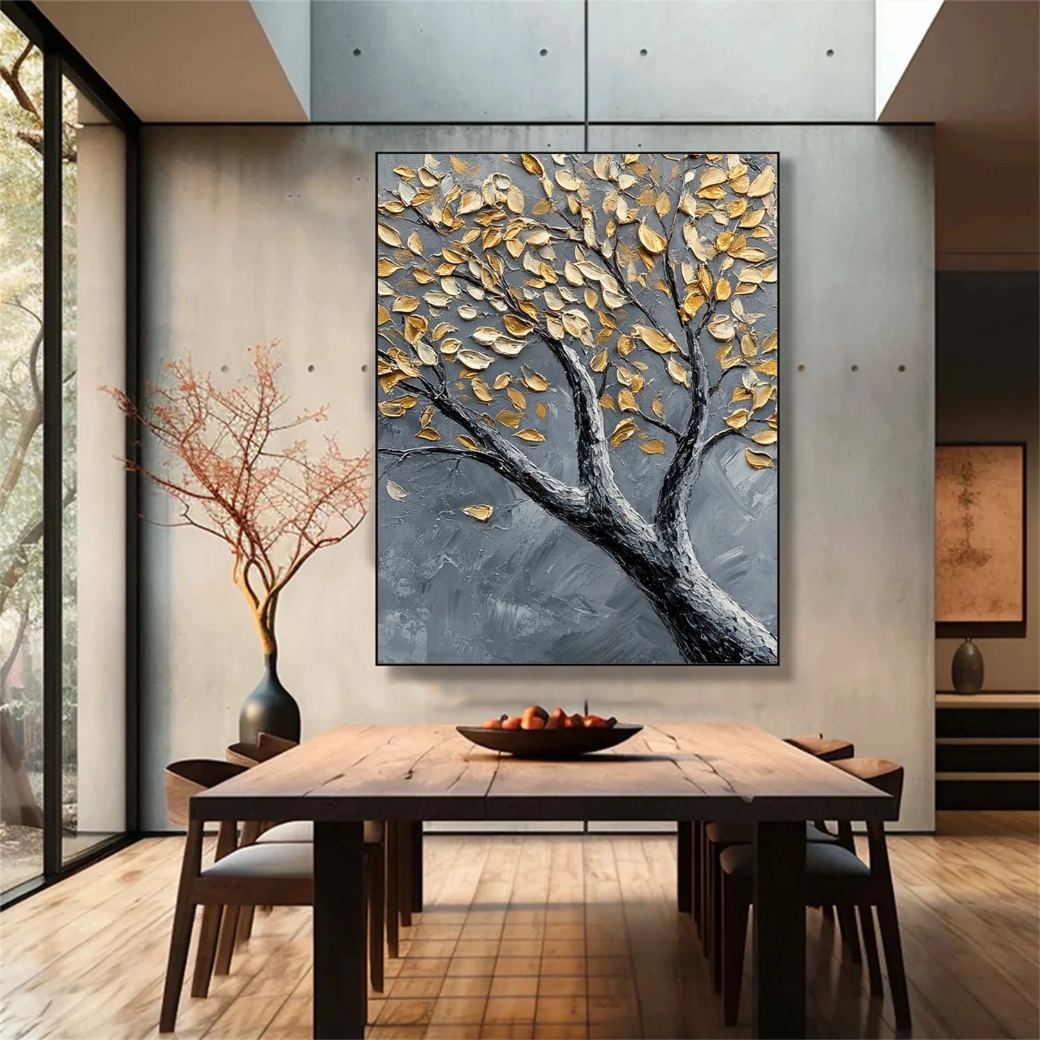 Tree Abstract Textured Wall Art #TP060