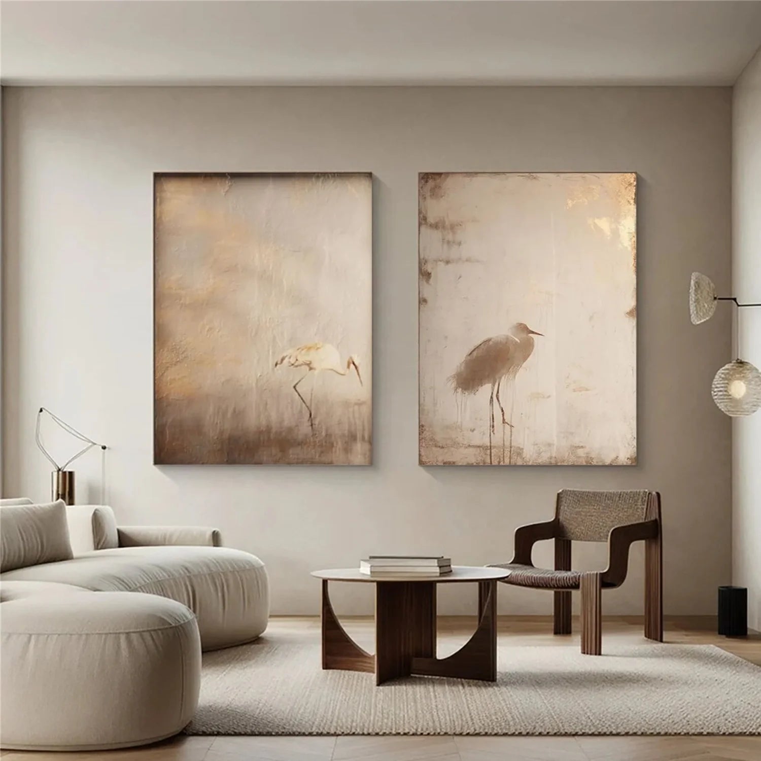 Abstract Animal Wall Art Set of 2 #AL142