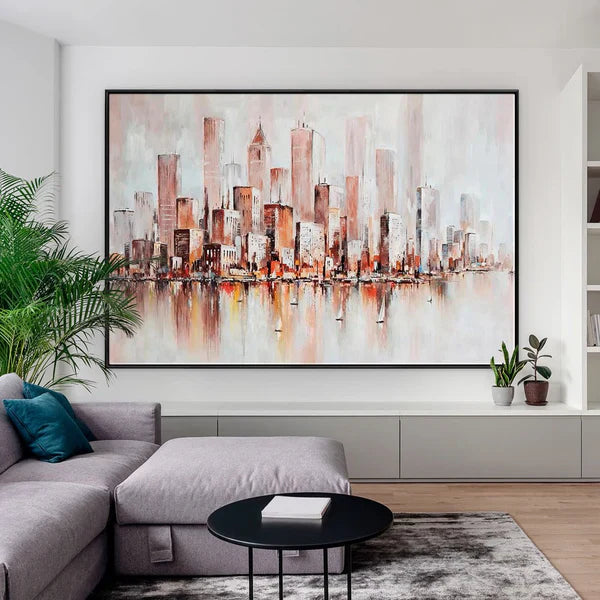 Abstract Urban Landscape Wall Art Painting #UL004