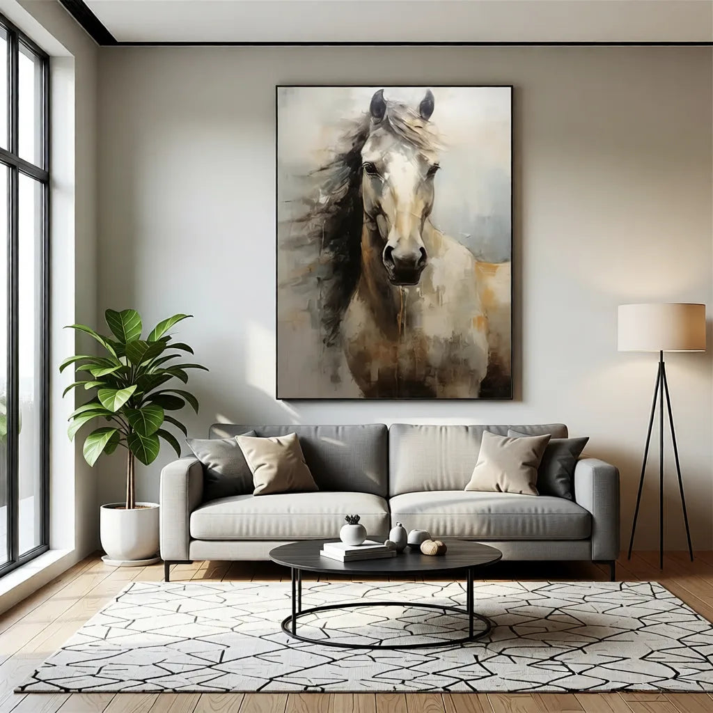 Abstract Animal Horse Wall Art #AL132