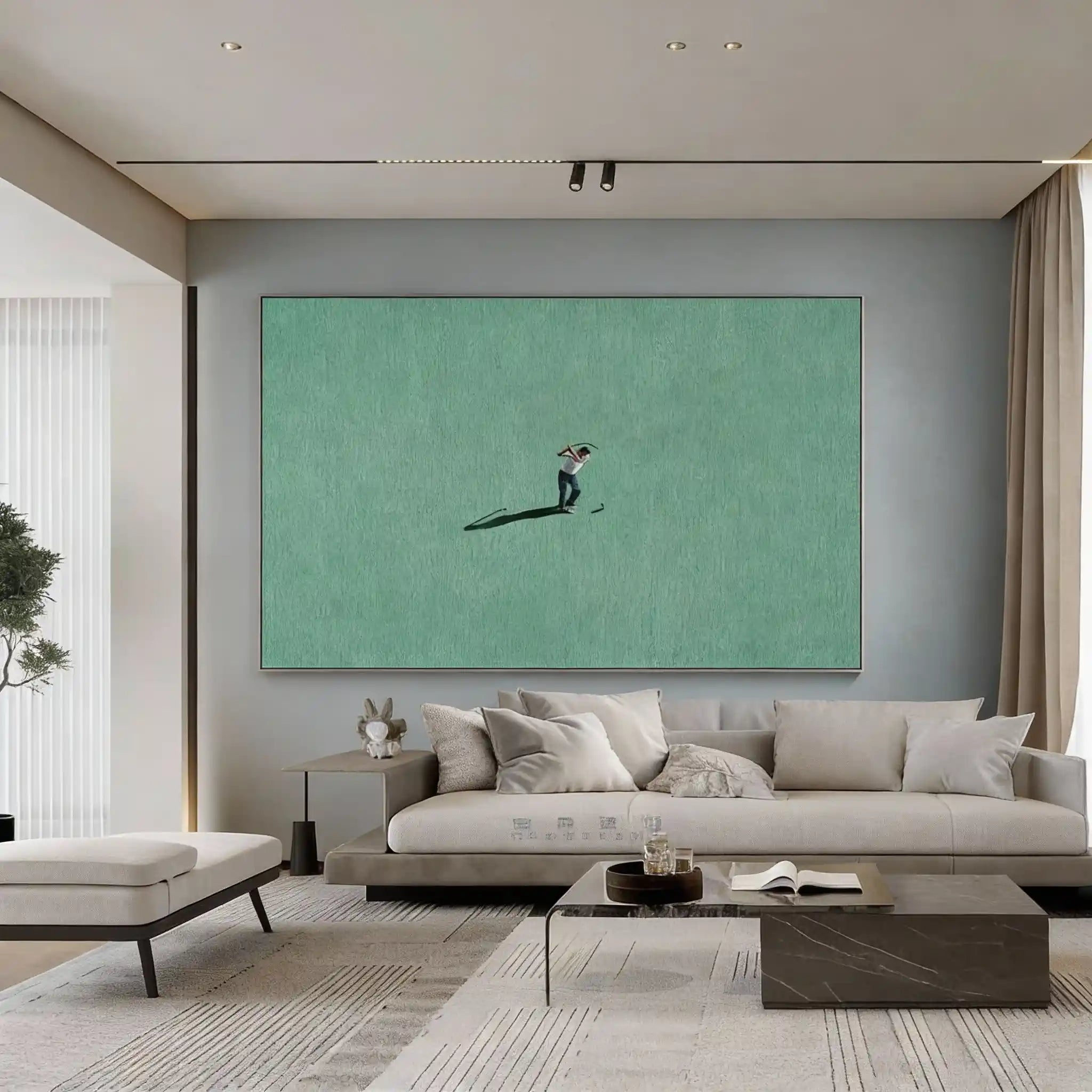 Modern Abstract Wall Art Painting "The Swing"