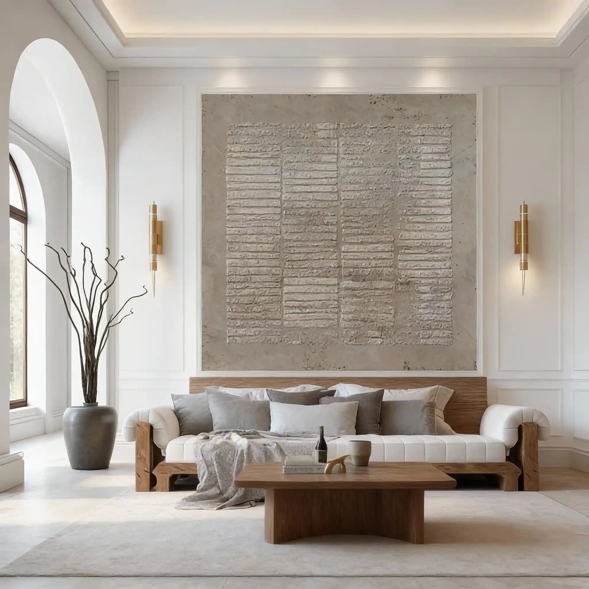 Wabi Sabi Painting "Whispers of the Past"