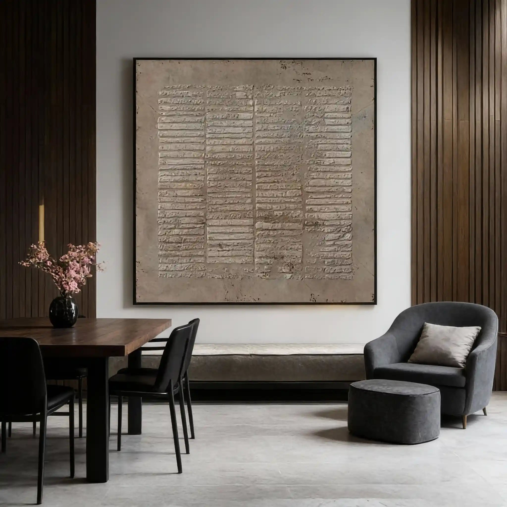 Wabi Sabi Painting "Whispers of the Past"