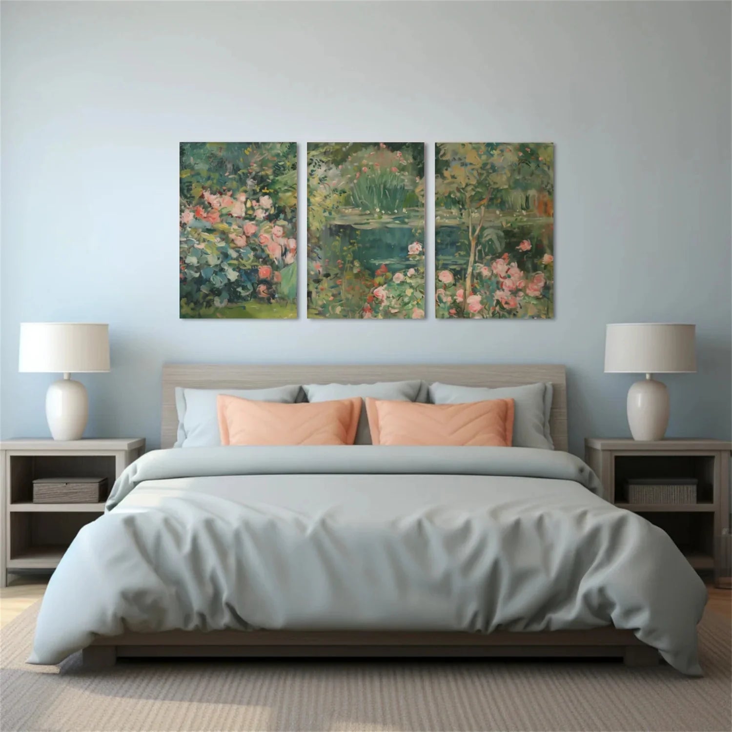 Flower & Tree Abstract Wall Art Set of 3 #ML173