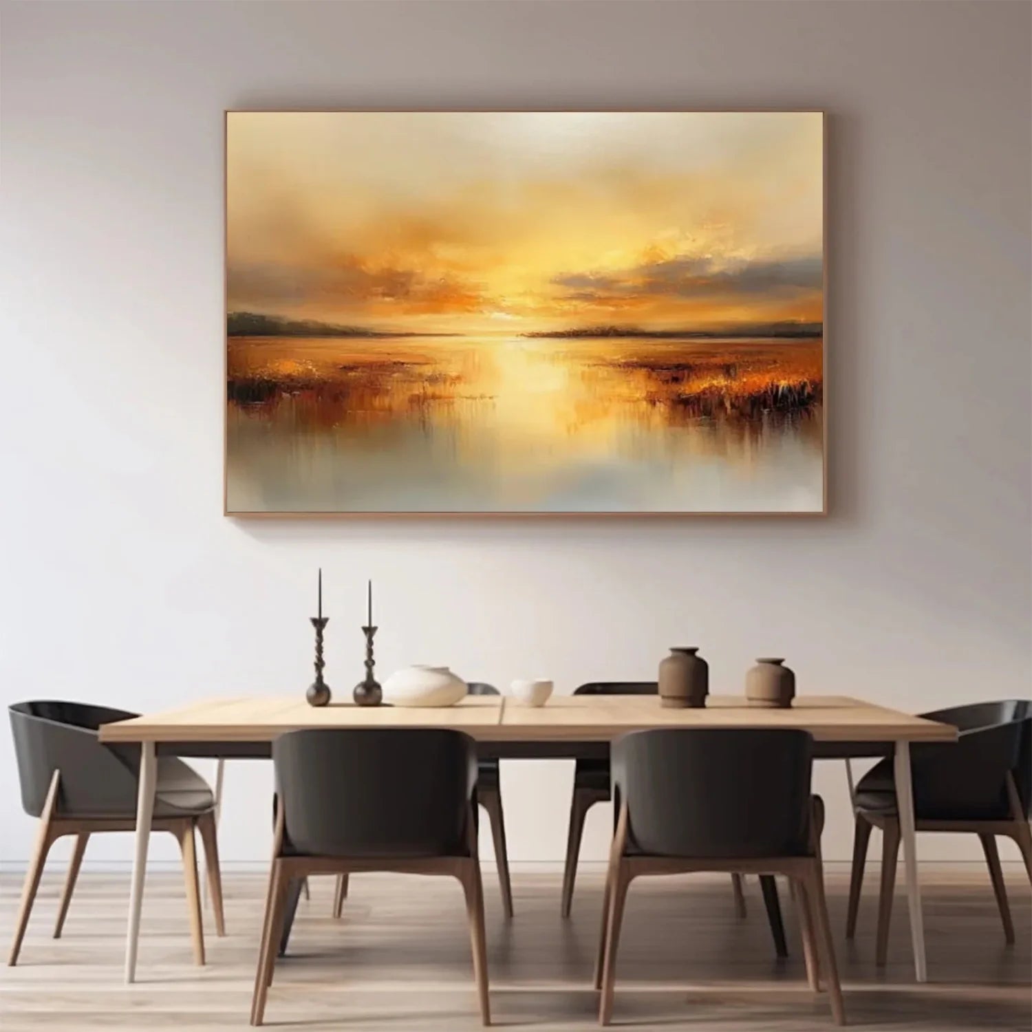 Ocean And Sky Abstract Wall Art #OS064