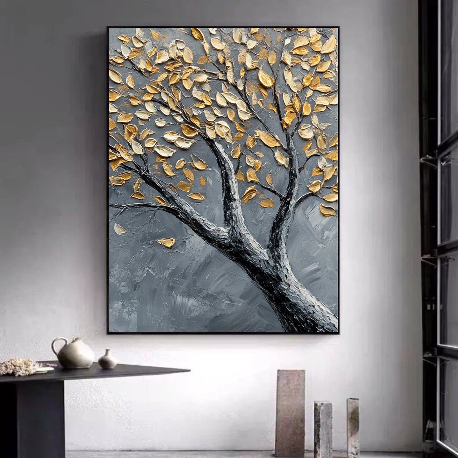 Tree Abstract Textured Wall Art #TP060