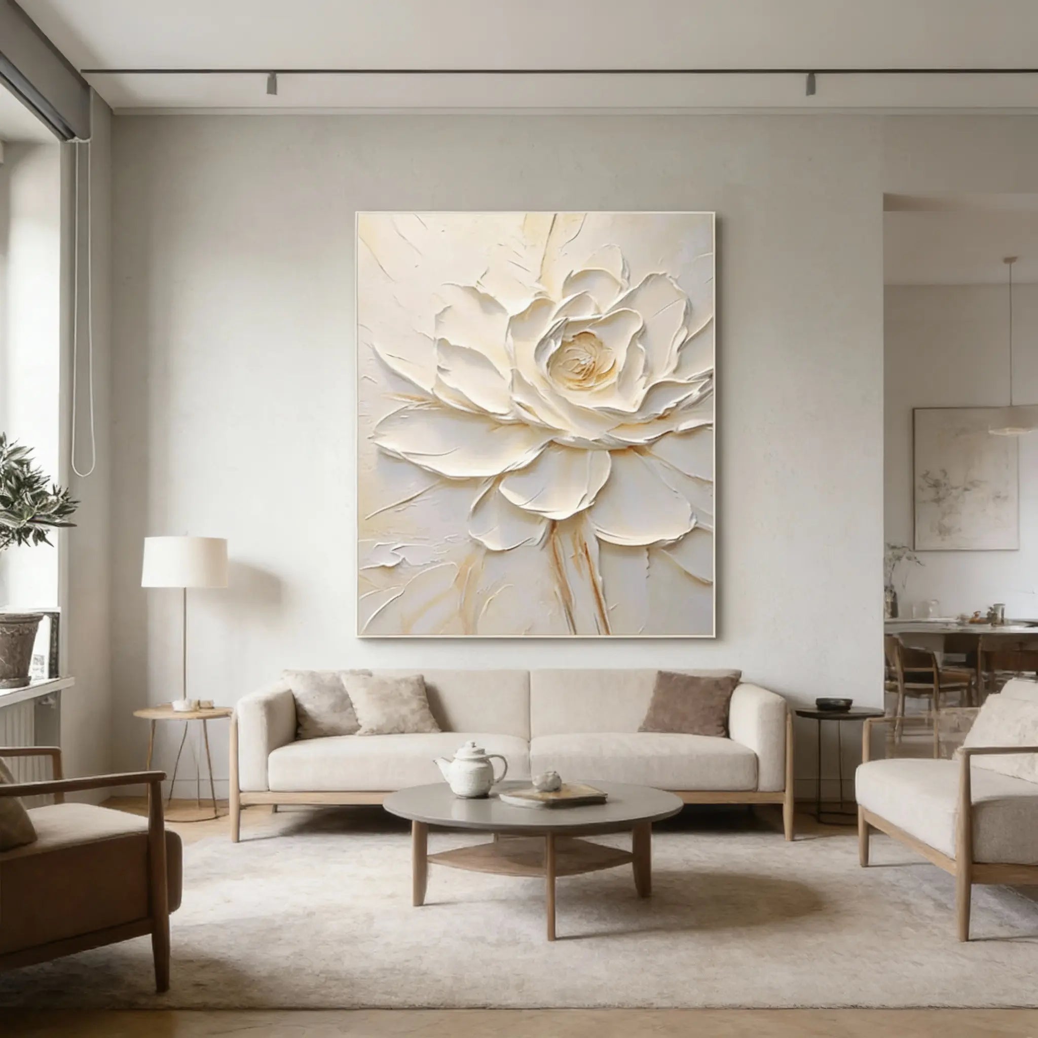 Flower & Tree Abstract Textured Wall Art #ML079