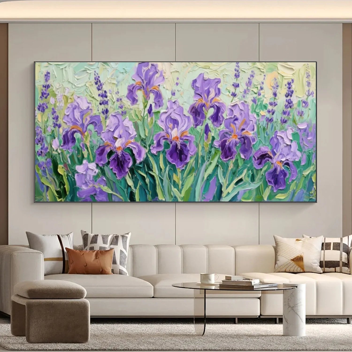Flower Abstract Textured Wall Art #FP134
