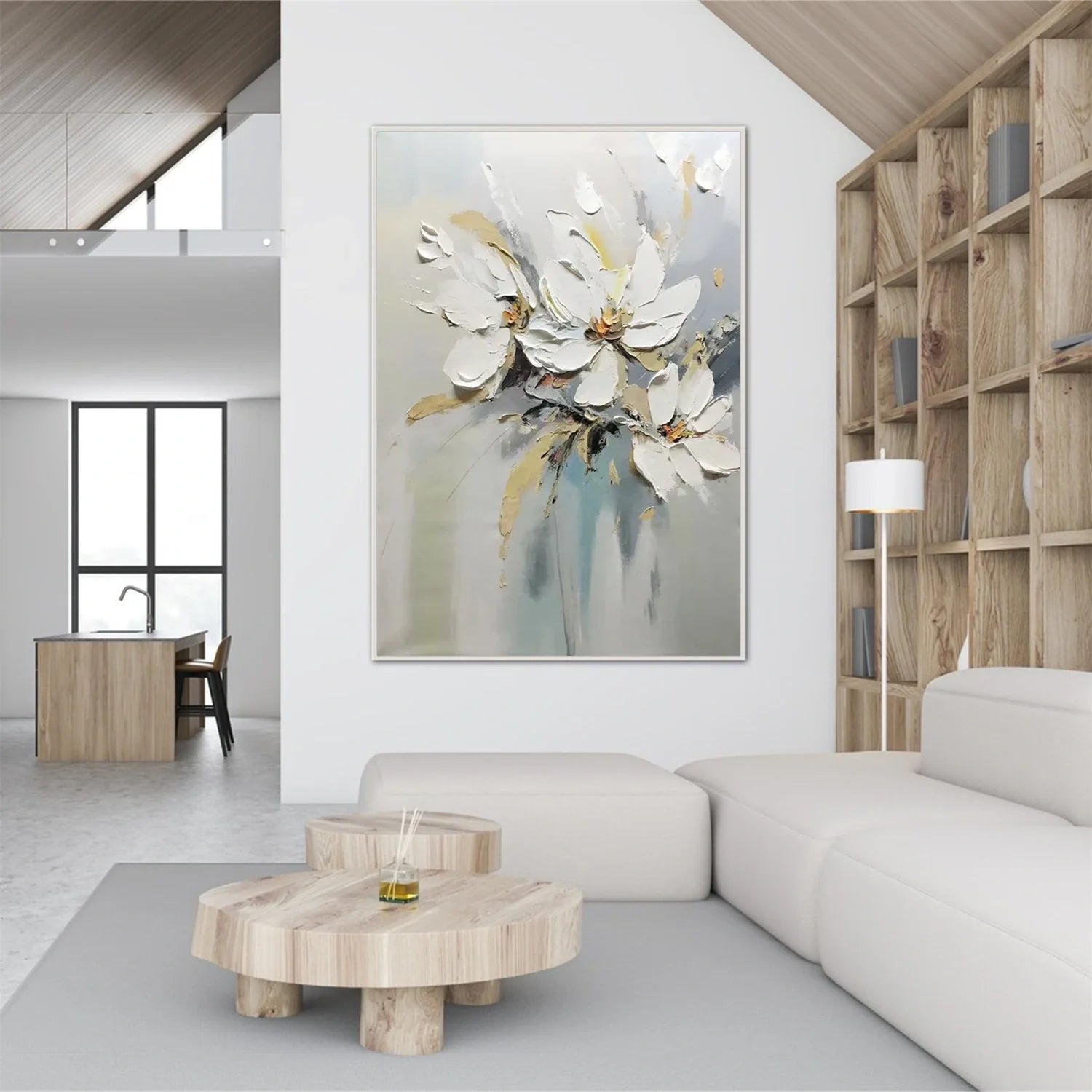 Flower & Tree Abstract Textured Wall Art #ML121