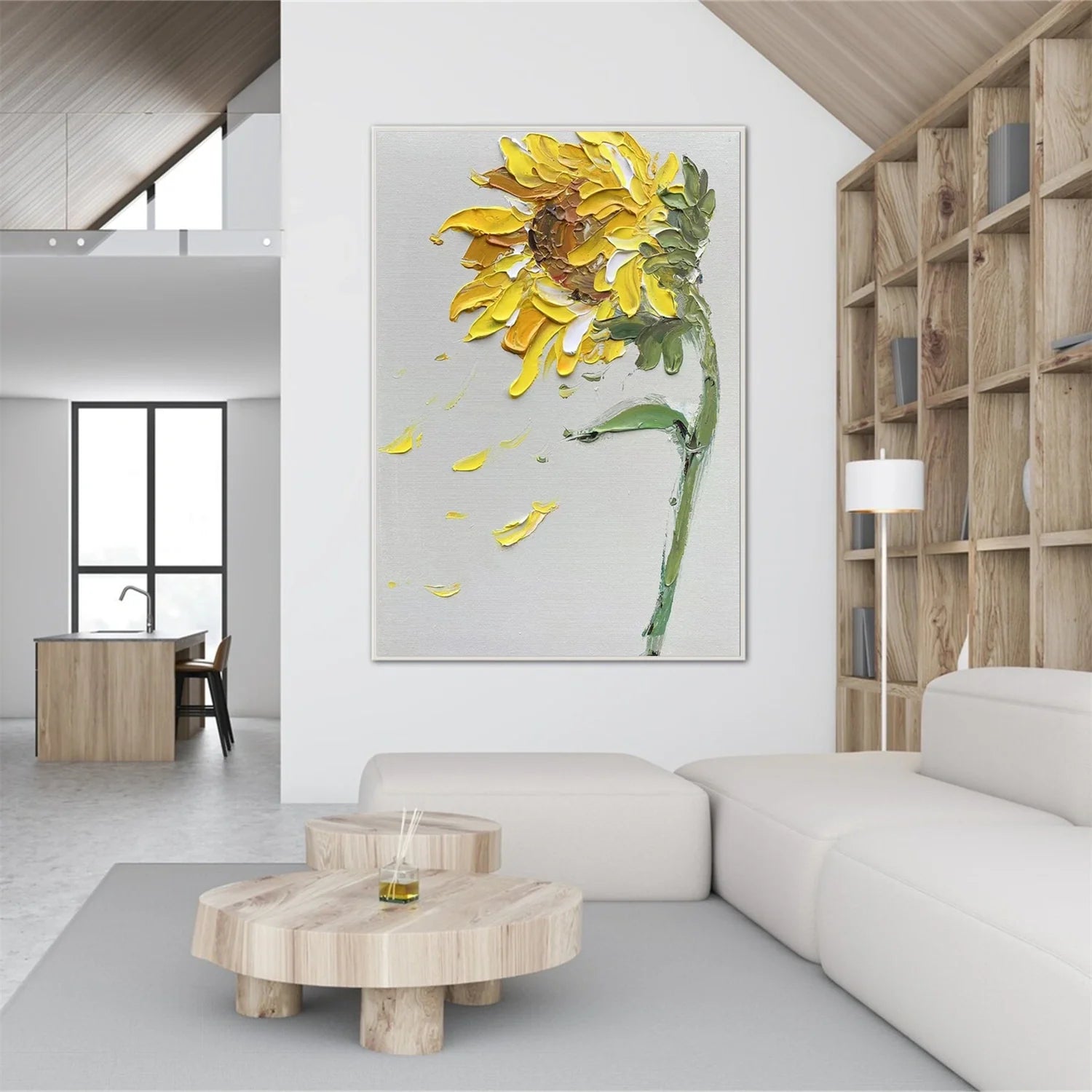 Flower & Tree Abstract Textured Wall Art #ML124