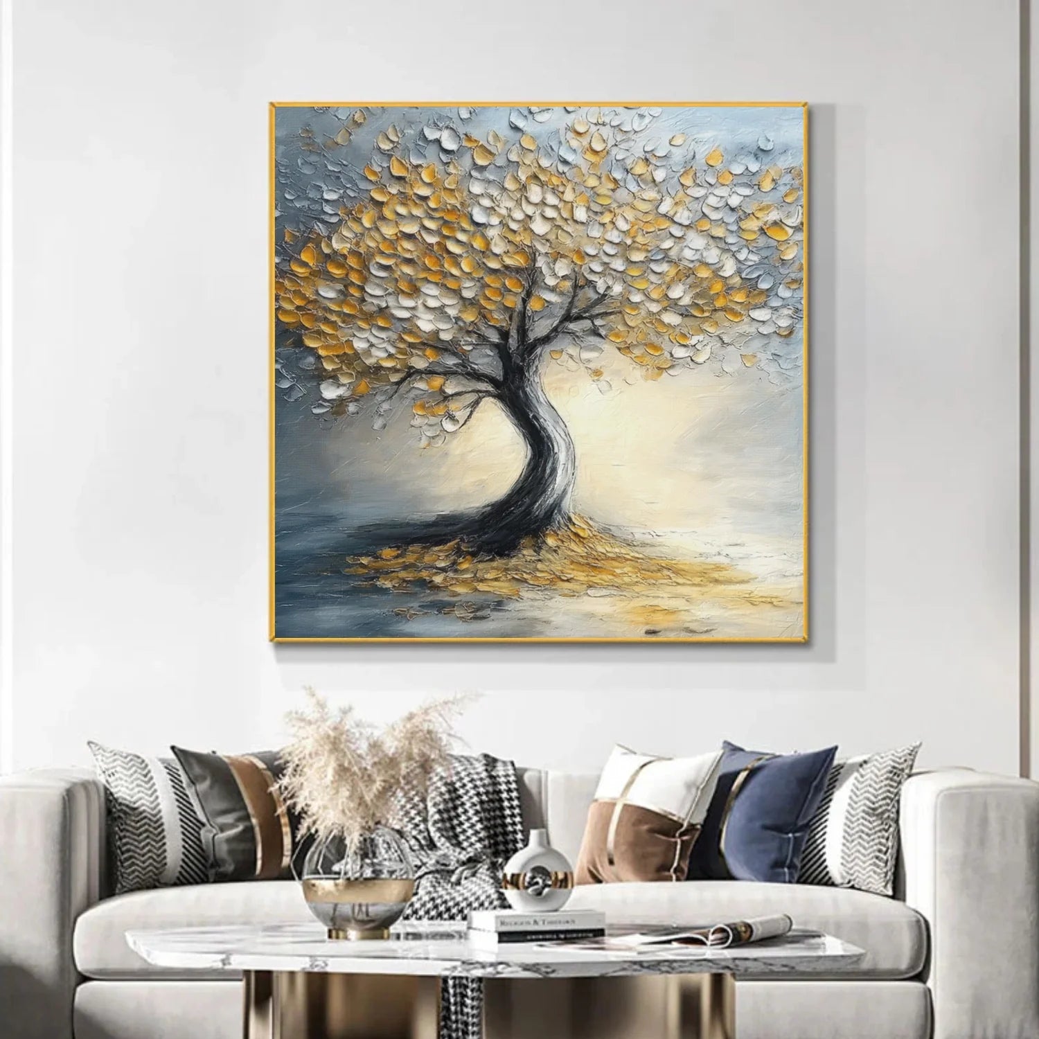 Tree Abstract Textured Wall Art #TP061