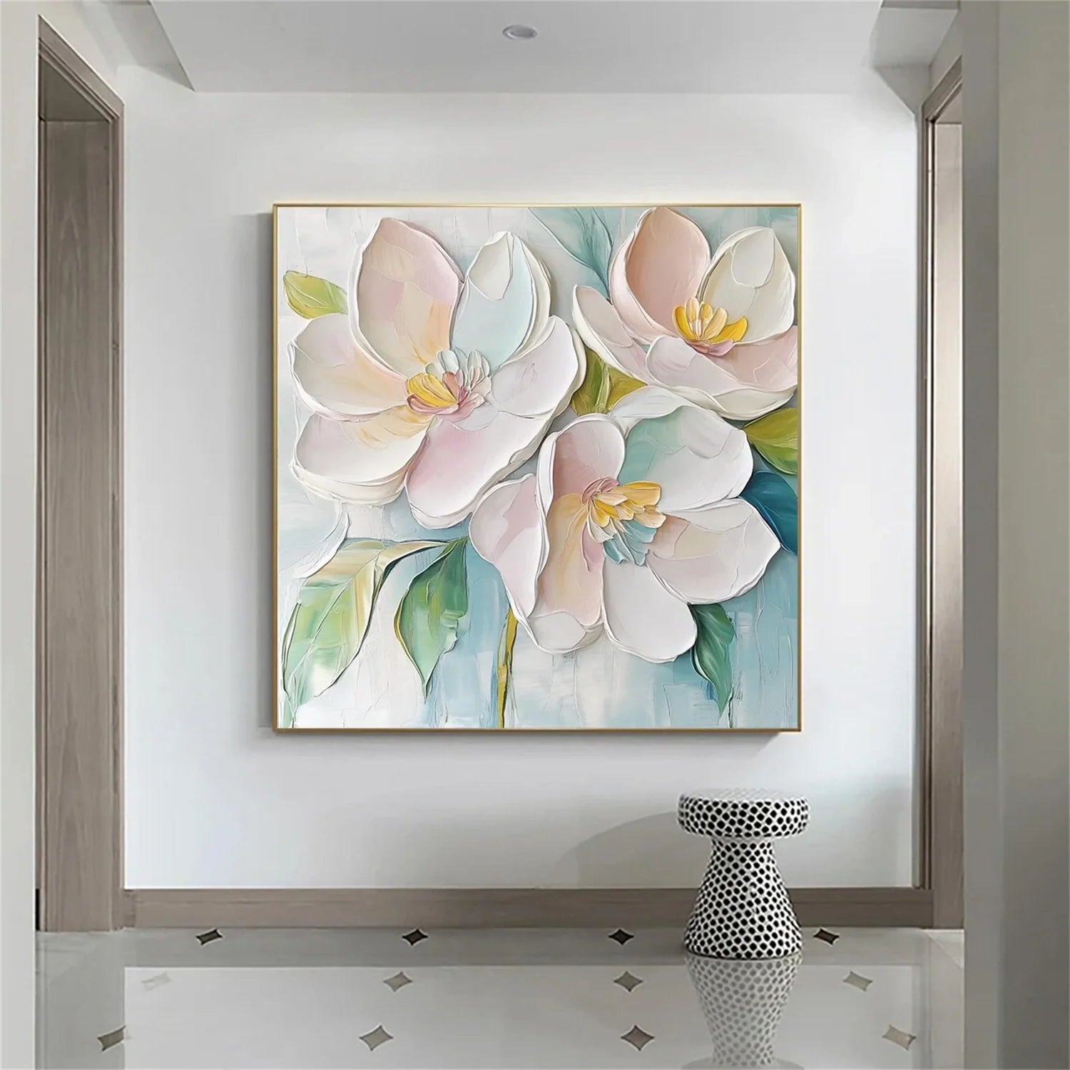 Flower & Tree Abstract Textured Wall Art #ML111