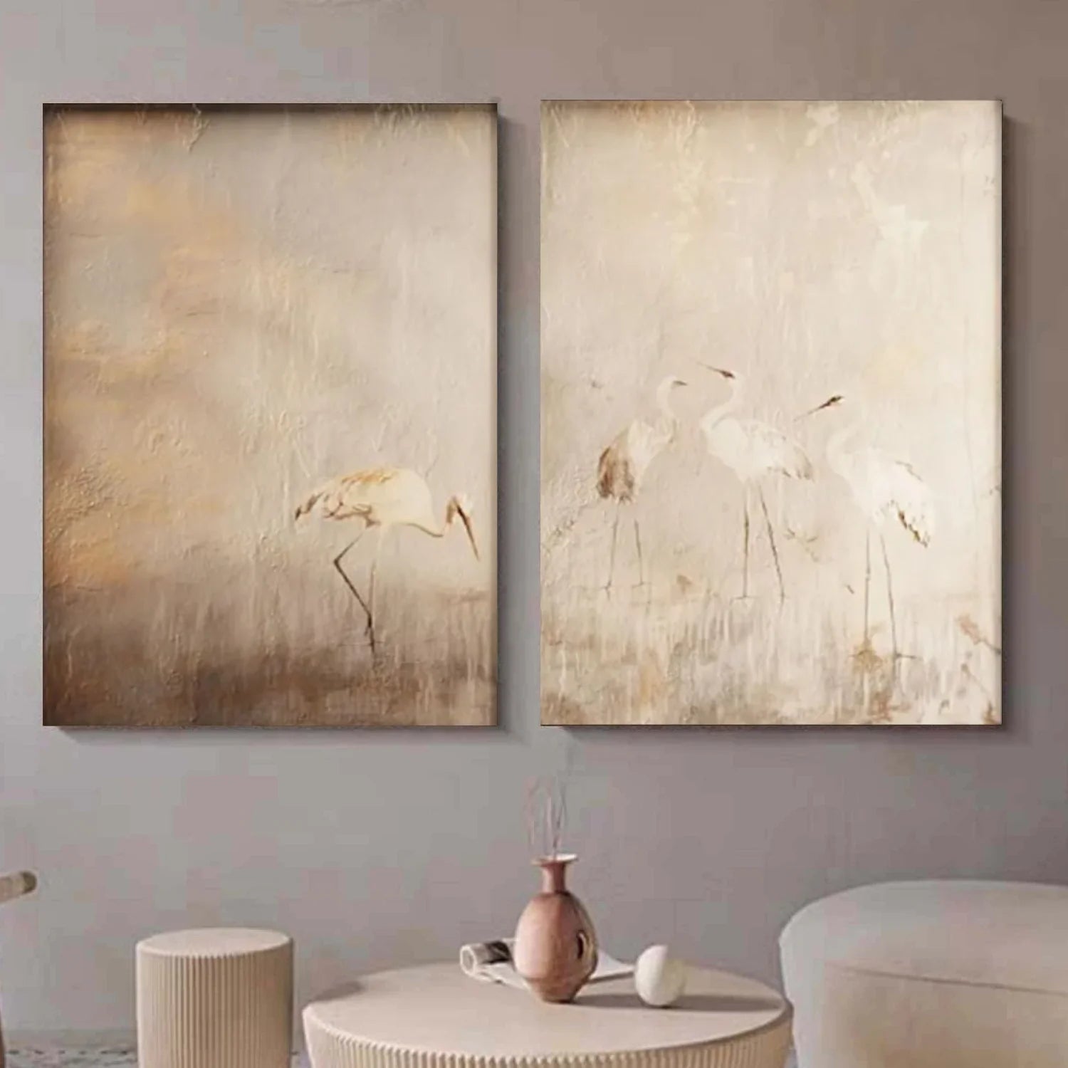 Abstract Animal Wall Art Set of 2 #AL141