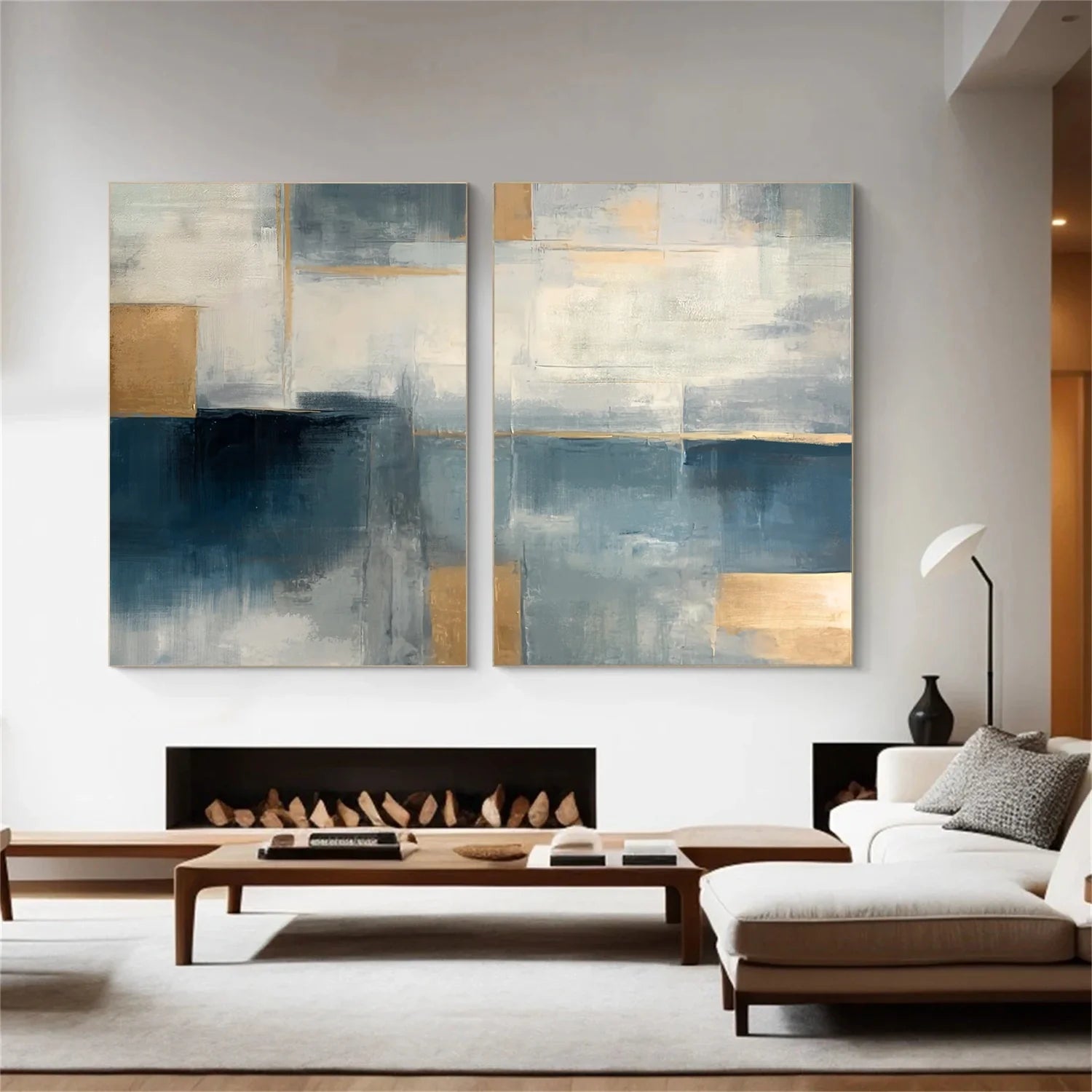 Abstract Set of 2 Canvas Art #WS590