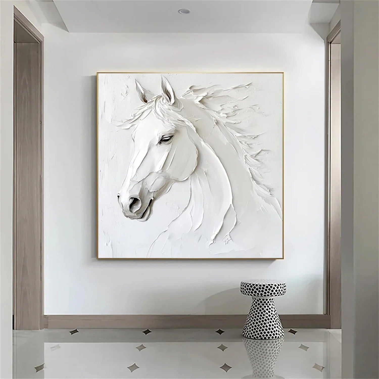 Abstract Animal Horse Wall Art #AL107