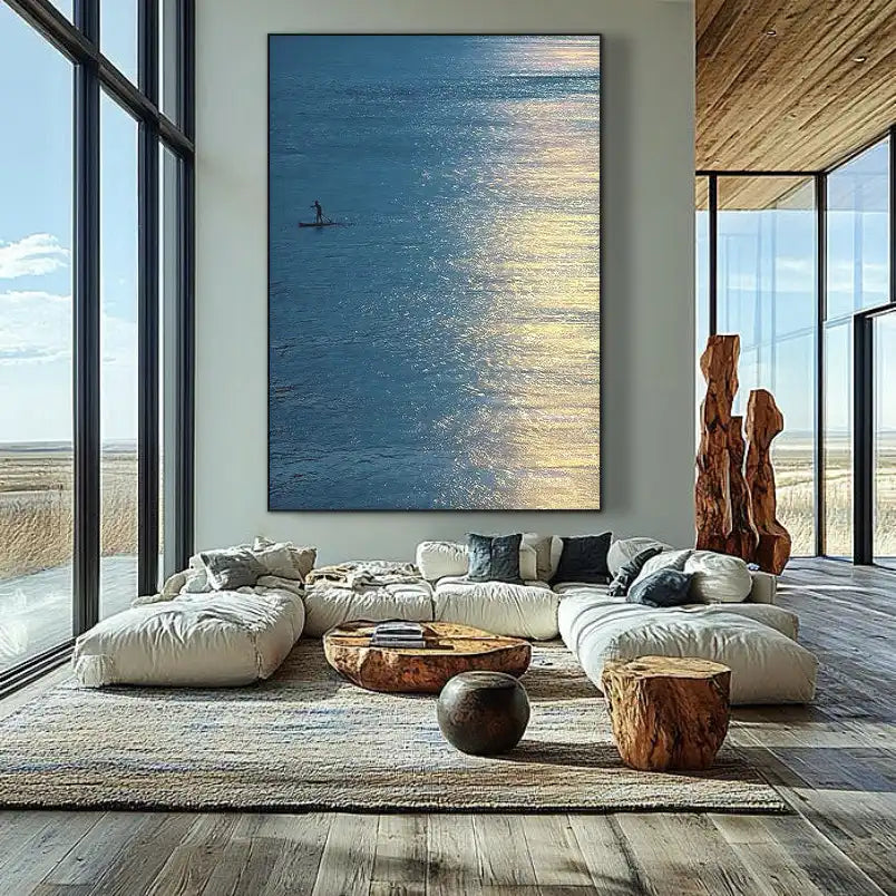 Crossing Intent | Textured Seascape Wall Art Painting