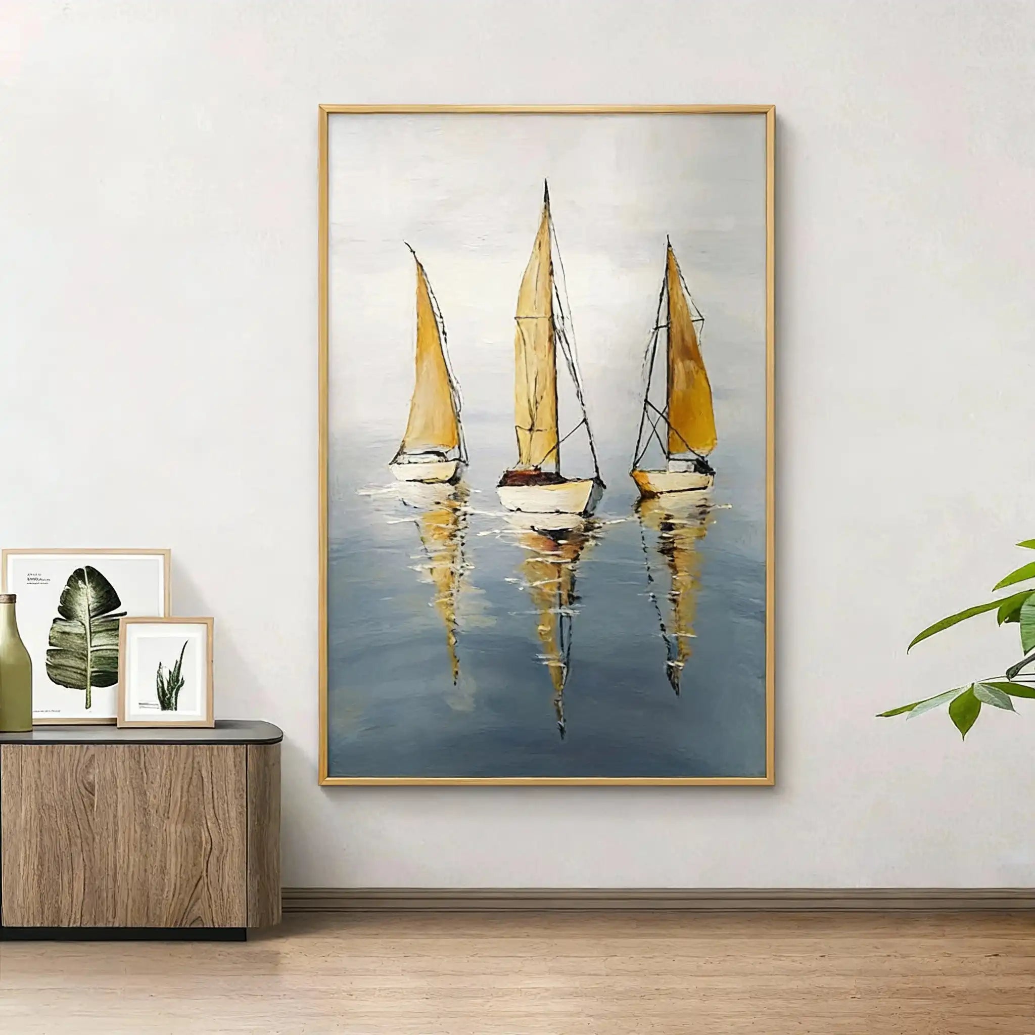 Modern Abstract Wall Art Painting "Journey to the Horizon"