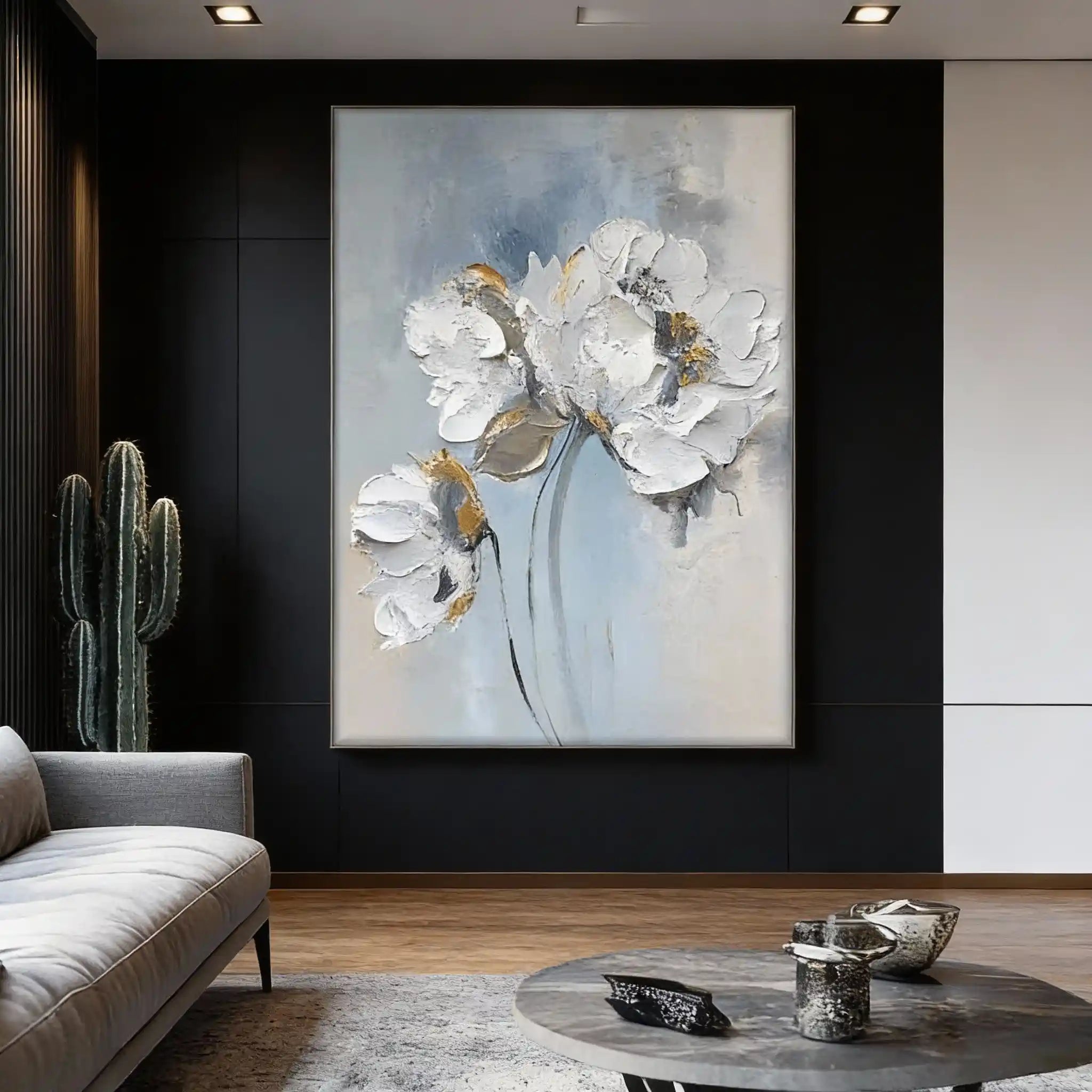 White Beauty Textured Wall Painting #WB 012