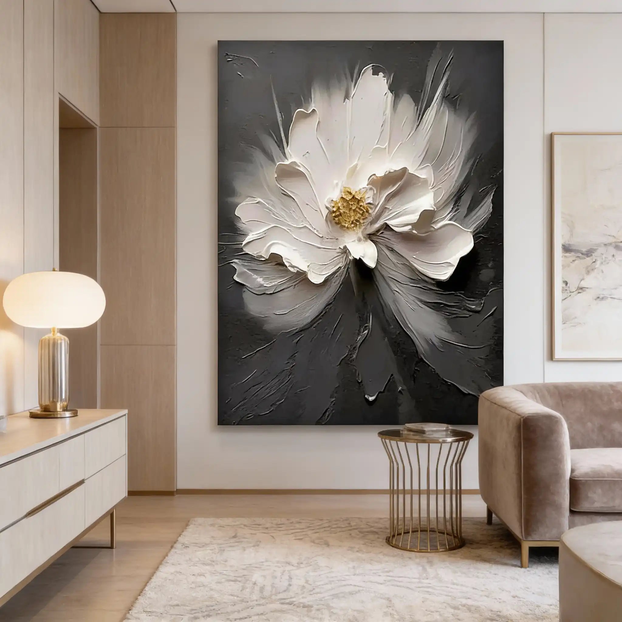 Flower & Tree Abstract Textured Wall Art #ML132