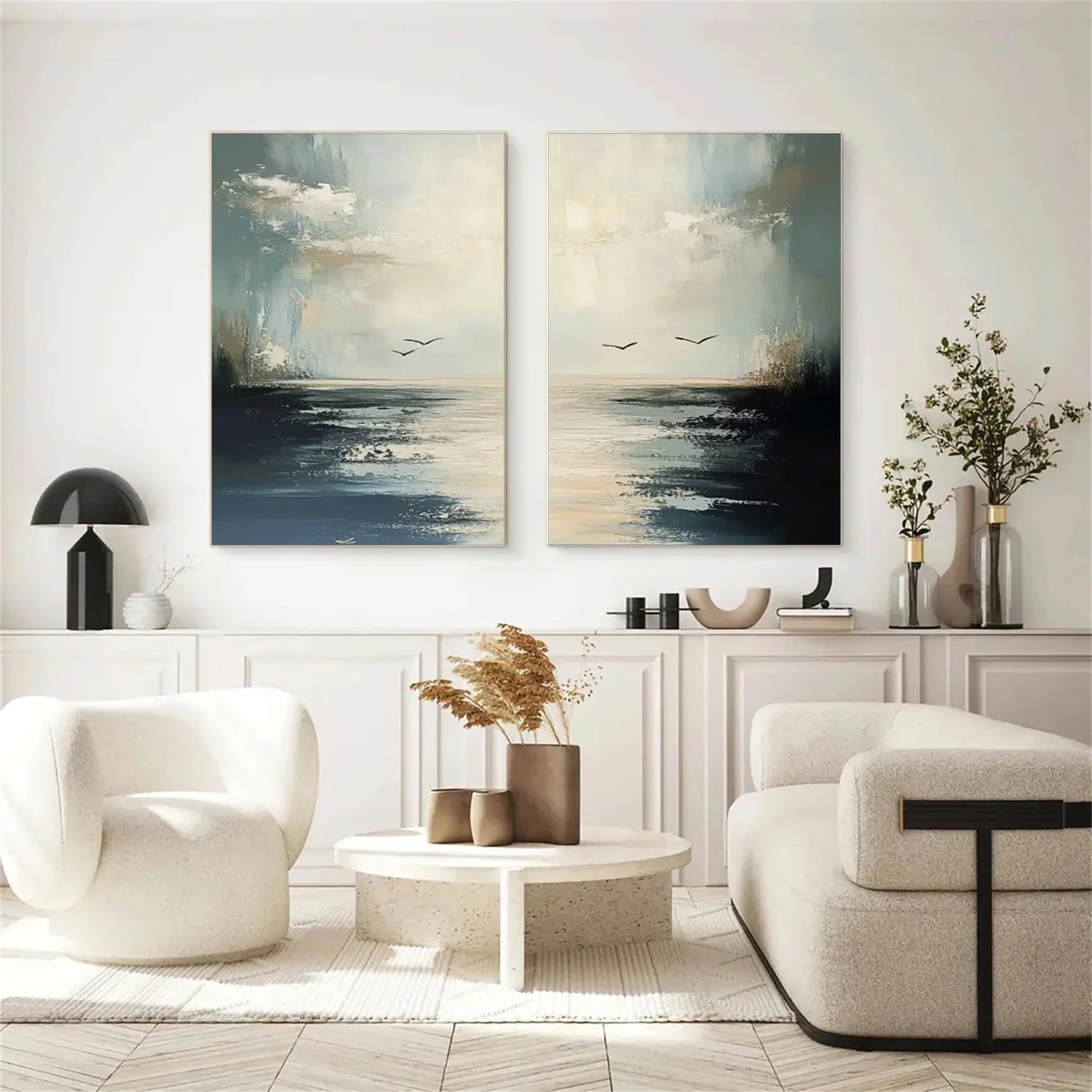 Sea & Sky Abstract Wall Art #MS129