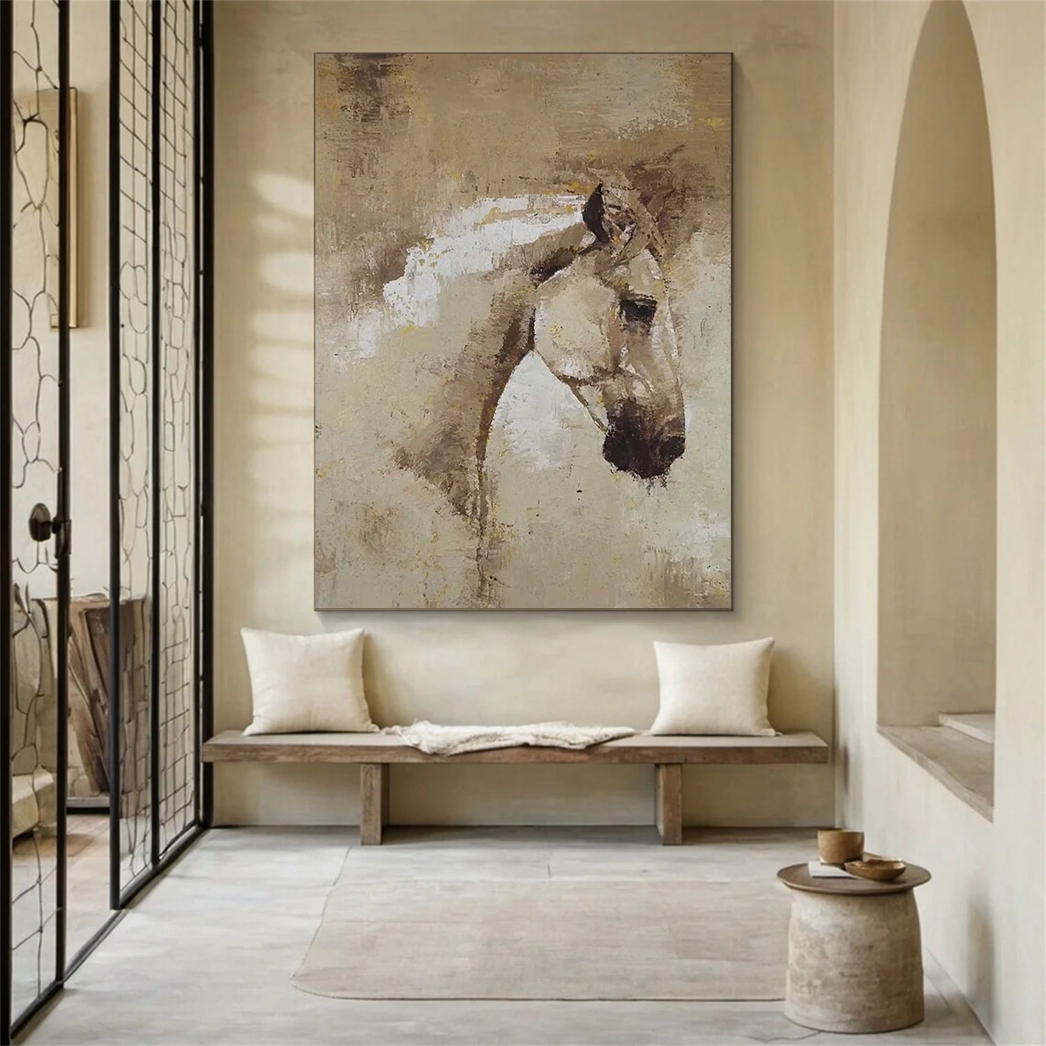 Abstract Animal Horse Wall Art #AL119