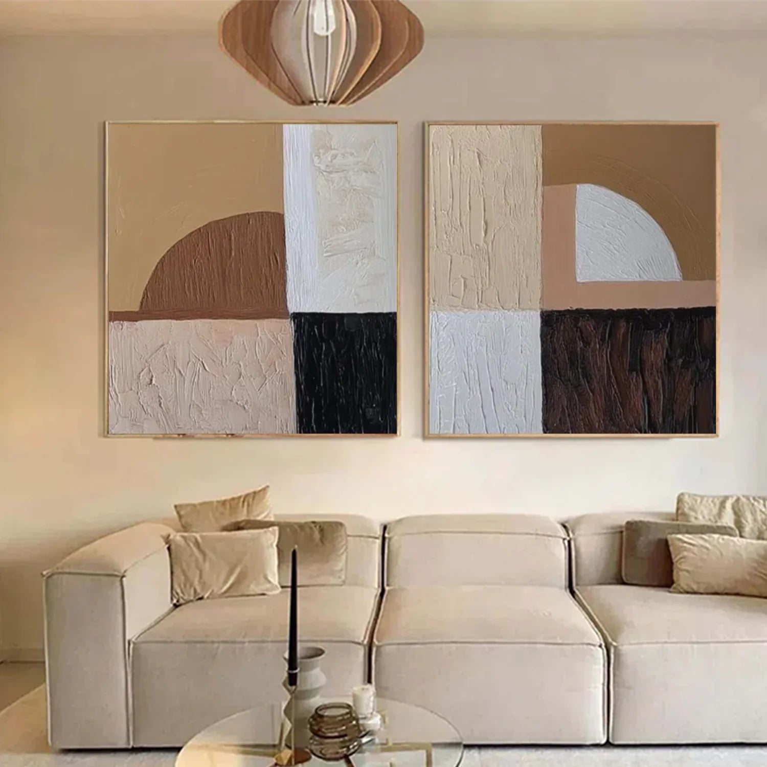 Abstract Canvas Art Set of 2 #WS806