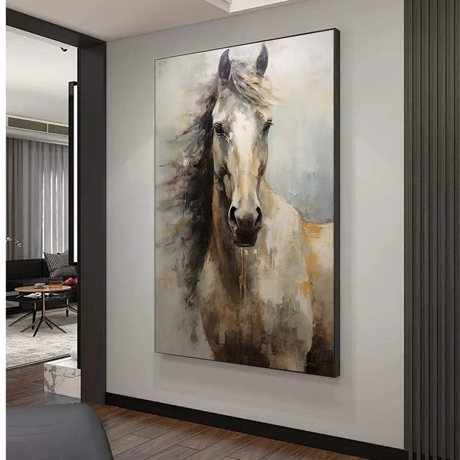 Abstract Animal Horse Wall Art #AL132