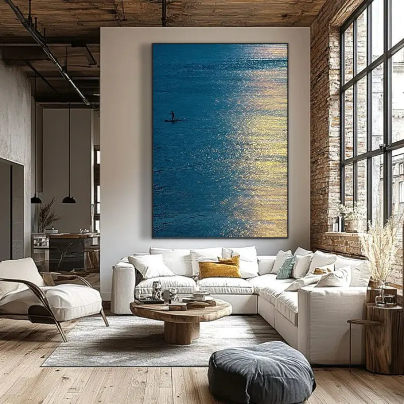 Crossing Intent | Textured Seascape Wall Art Painting