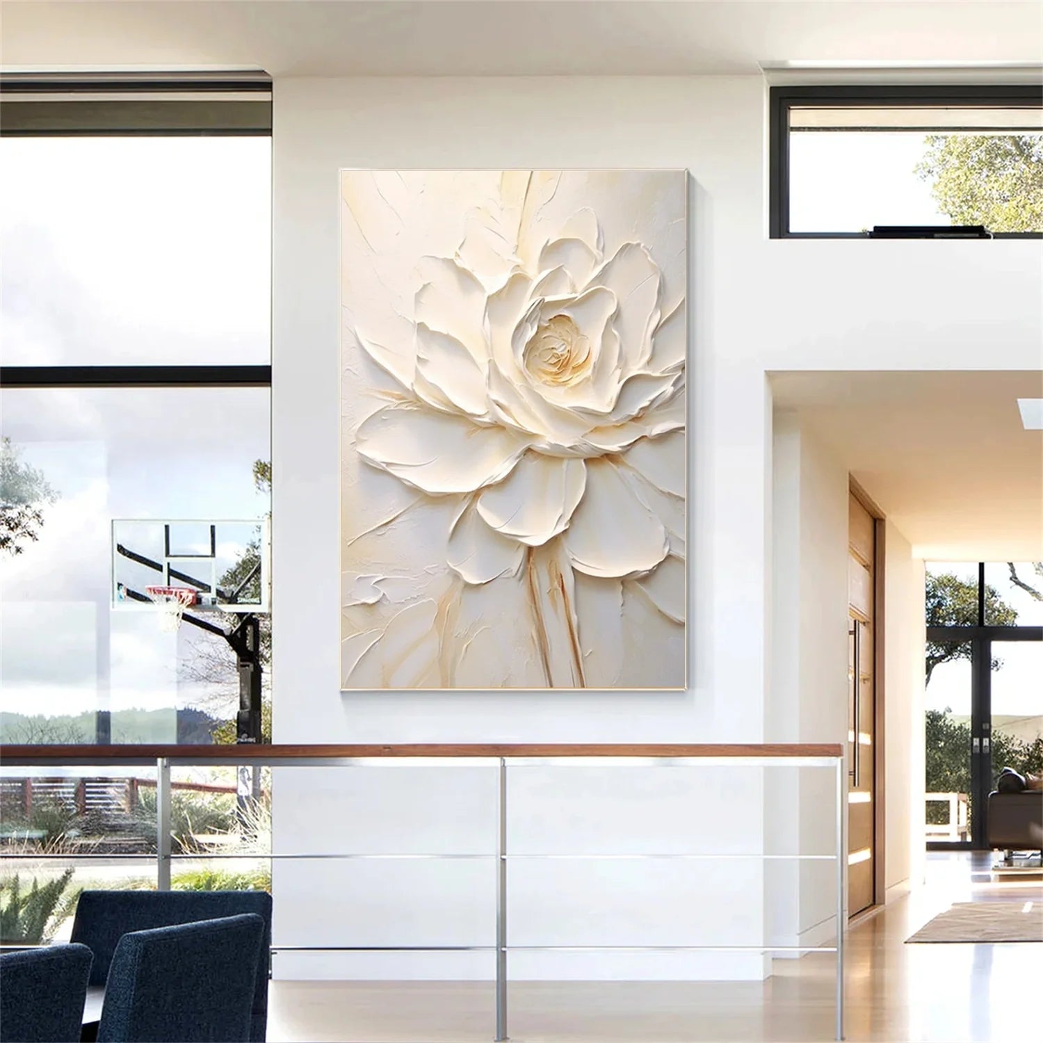 Flower & Tree Abstract Textured Wall Art #ML079