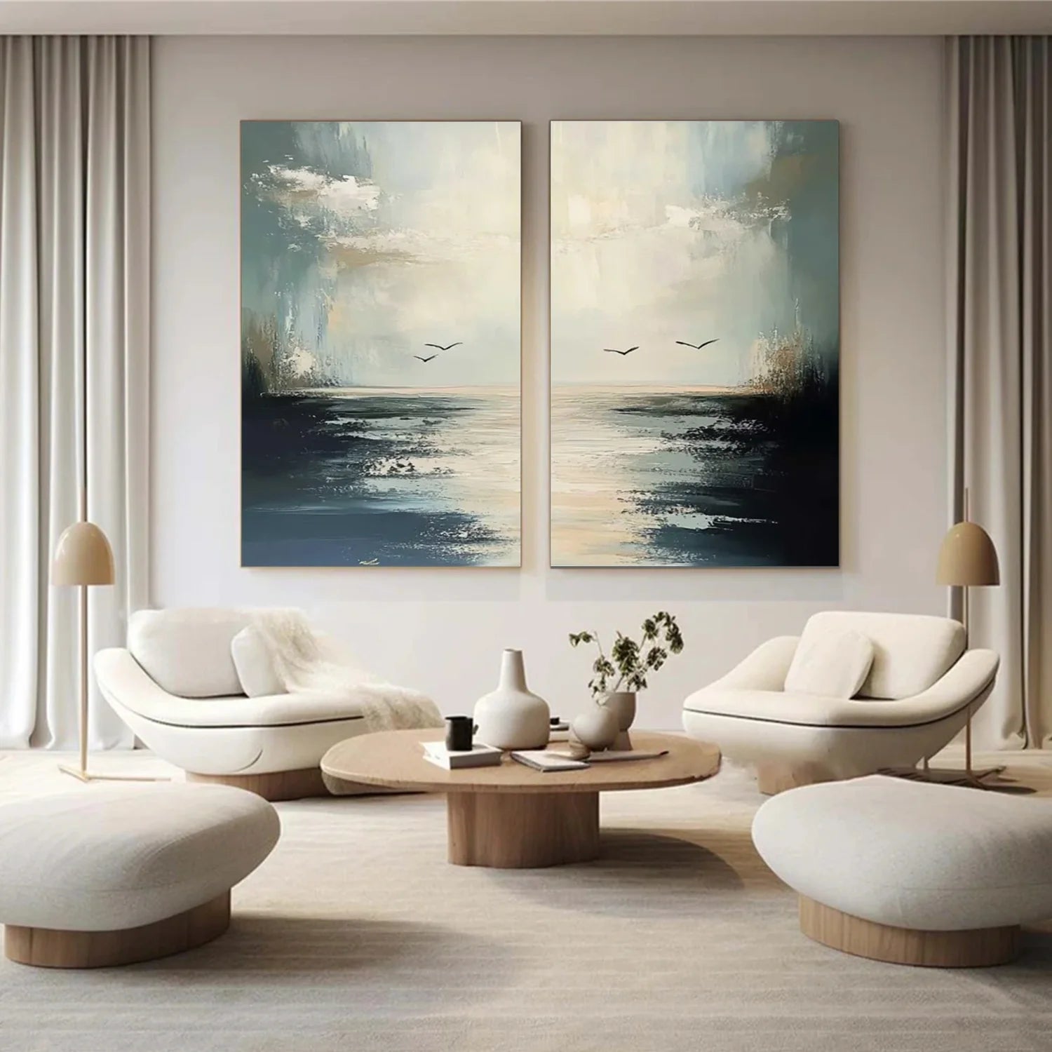 Sea & Sky Abstract Wall Art #MS129