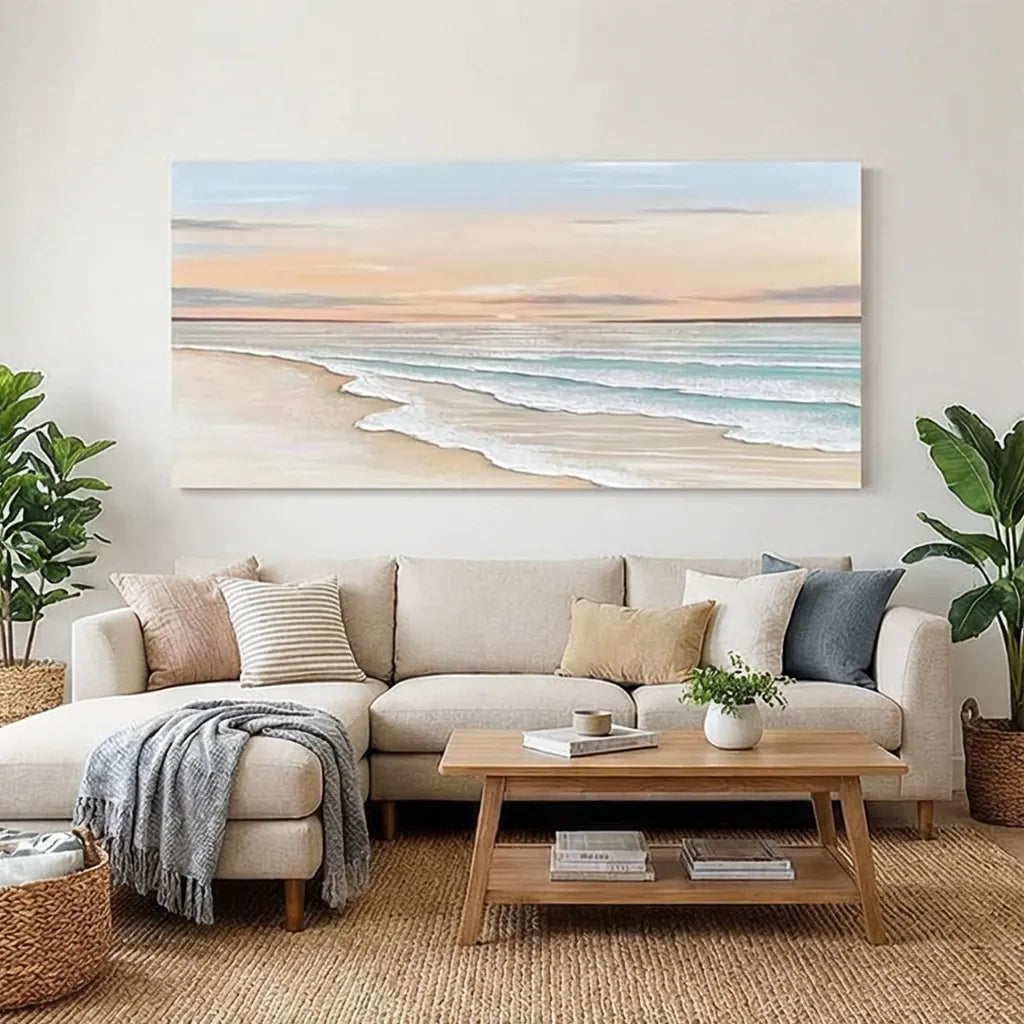 Ocean & Sky Abstract Textured Wall Art #OST25