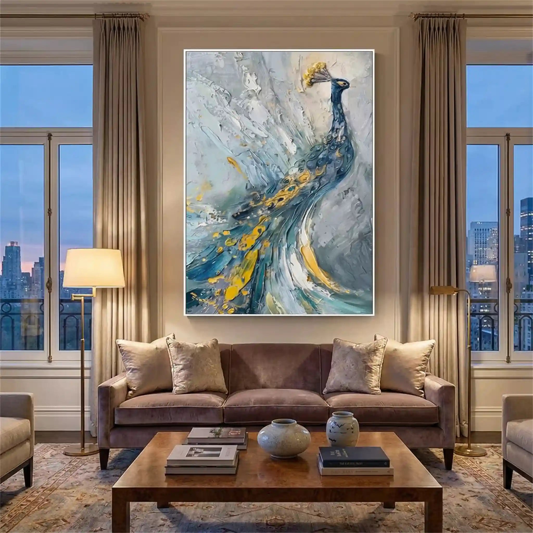 Colorful Abstract Animal Wall Art #AL091