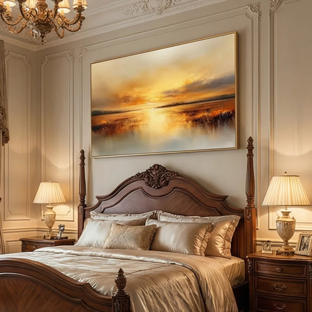 Ocean And Sky Abstract Wall Art #OS064