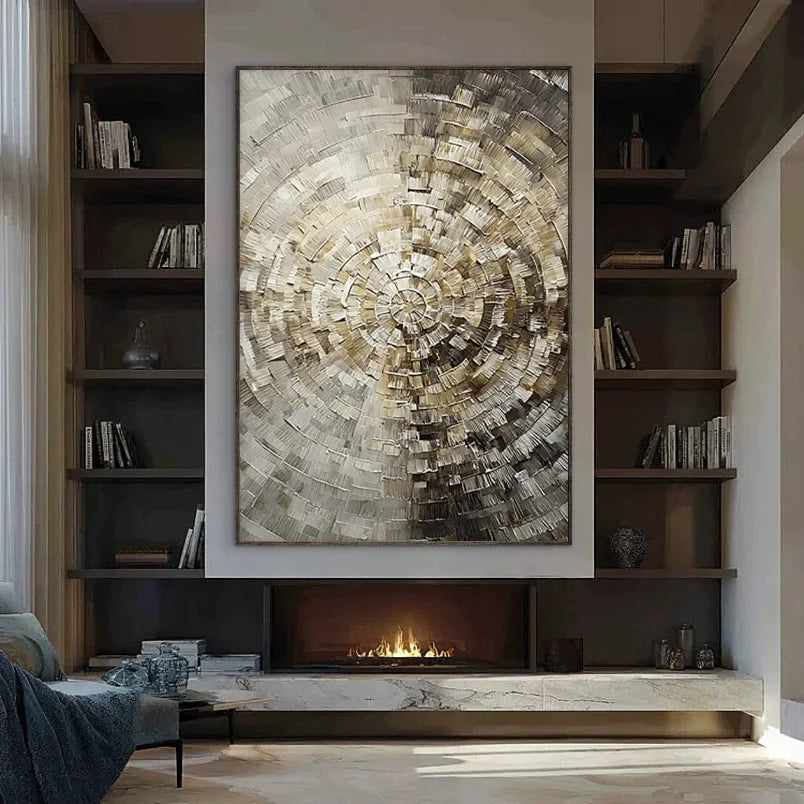 Vortex | Modern Large Texture Abstract Wall Art