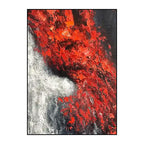 Glowing Embers | Modern Abstract Red Wall Art