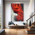 Glowing Embers | Modern Abstract Red Wall Art