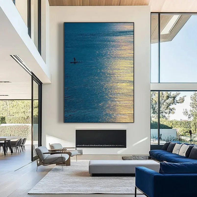 Crossing Intent | Textured Seascape Wall Art Painting