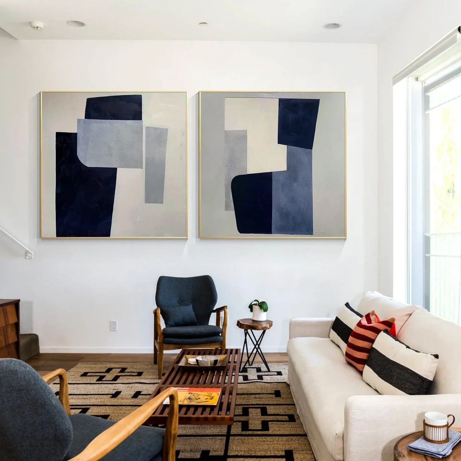 Abstract Canvas Art Set of 2 #WS632