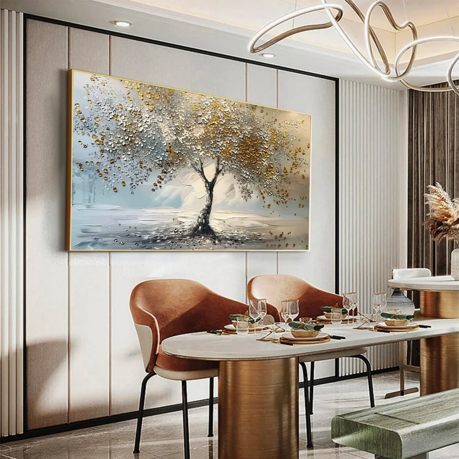 Tree Abstract Textured Wall Art #TP042