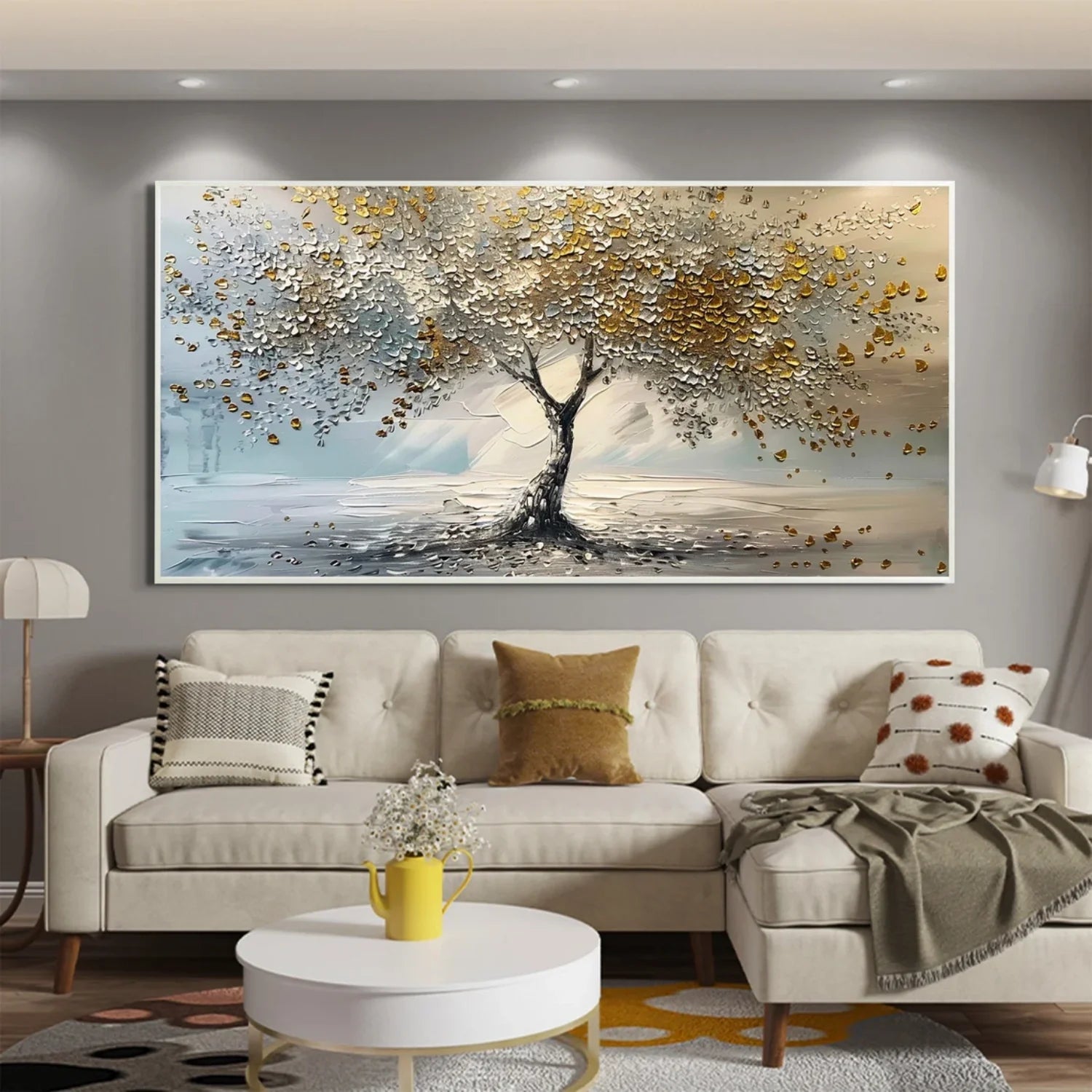 Tree Abstract Textured Wall Art #TP042